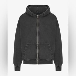 Colorful standard Organic Oversized Zip Hood - Faded Black